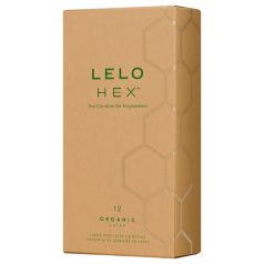 LELO Hex Organic - kondoomid - naturaalne lateks - 12 tk
