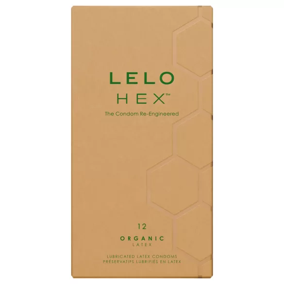 LELO Hex Organic - kondoomid - naturaalne lateks - 12 tk