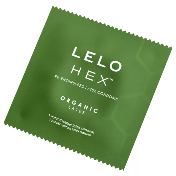 LELO Hex Organic - kondoomid - naturaalne lateks - 12 tk