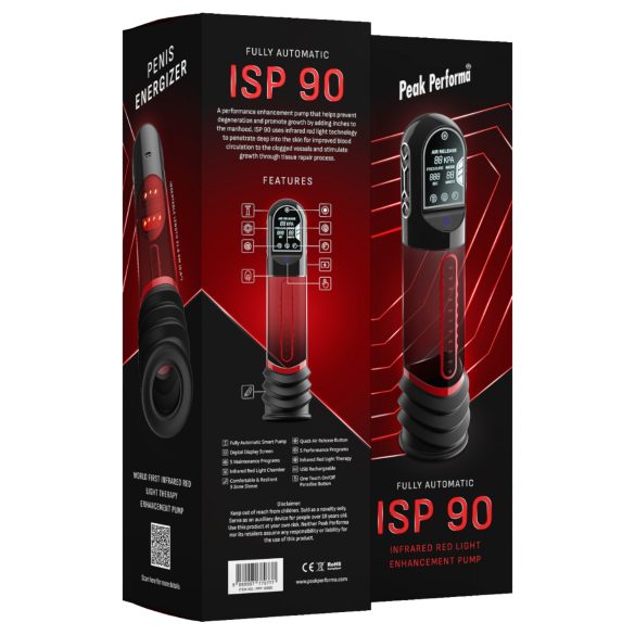 Peak Performa - automaatne peenispump - infrapuna LED - läbipaistev