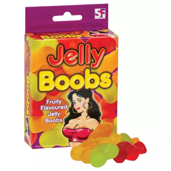Jelly Boobs - kummikarud rinnakujulised - puuviljamaitselised (120 g)