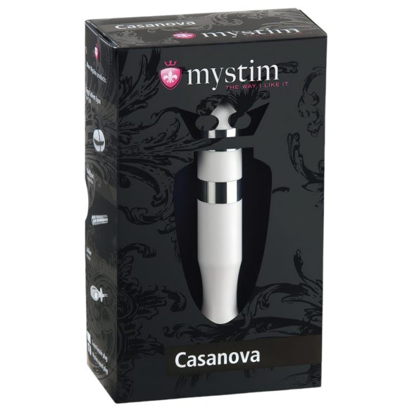 mystim Casanova - valge elektro-dildo