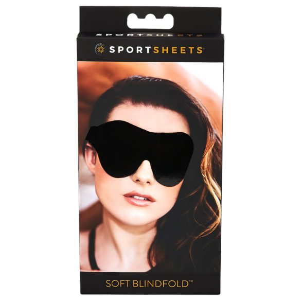 Sportsheets - pehme kummist silmamask (must)