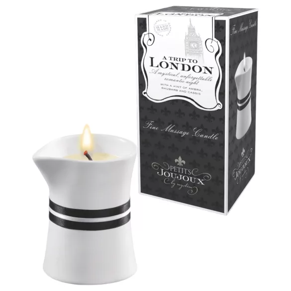 Petits Joujoux London - massaažiküünal - rabarber-ambar - 120ml
