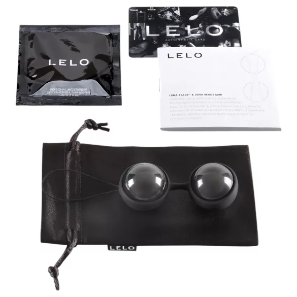 LELO Luna Noir - tupekuulid - vahetatavad kuulikud - must