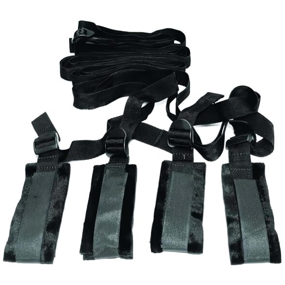 S&M - voodisse köidetav bondage komplekt (must)