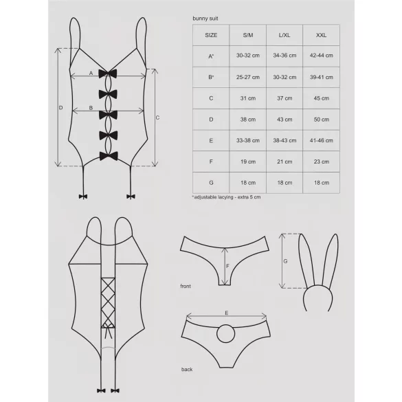 Obsessive - jänkunaisekostüüm - roosa