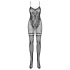 Obsessive F213 - lilleline, võrguline must catsuit (S-L)