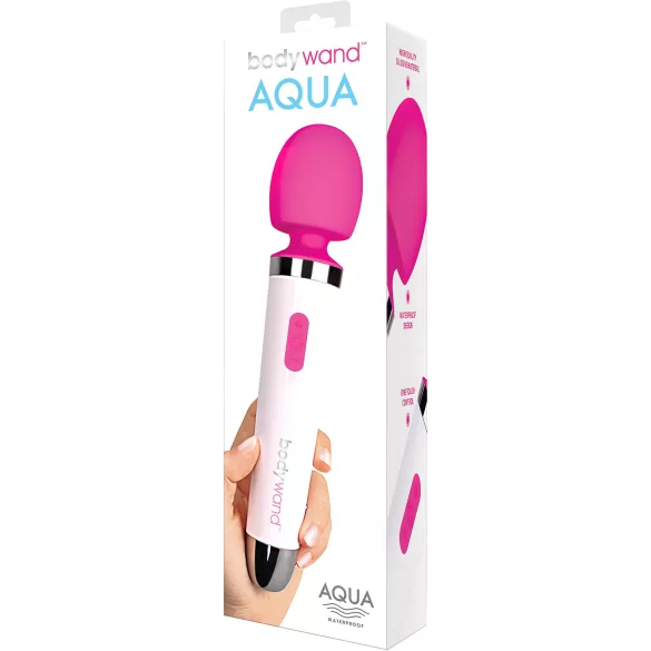 Bodywand - veekindel massaaživibraator - valge-roosa