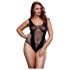 BACI Plus Size - kaval, võrklik body - must (XL-XXL)
