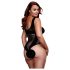 BACI Plus Size - kaval, võrklik body - must (XL-XXL)
