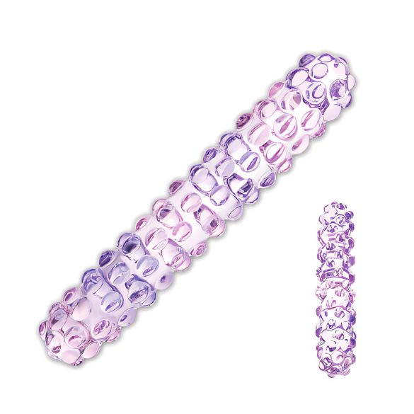 GLAS Nr. 94 - pisikeste kuulidega klaasist dildo (roosa)