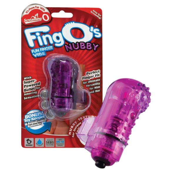 Screaming O Fingo’s Nubby - sõrmevibraator (lilla)