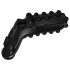 Bathmate Vibe Ring Tickle - must rõngas (must)