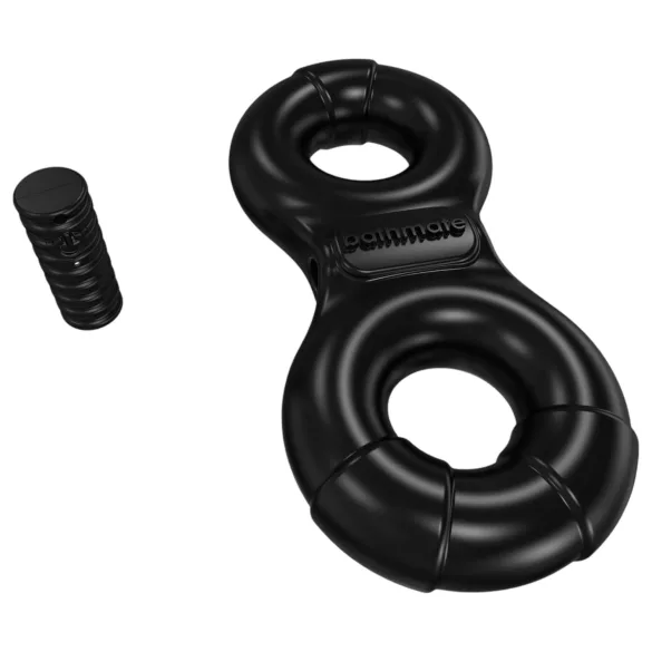 Bathmate Vibe Ring Eight - akuga, vibreeriv peeniserõngas (must)
