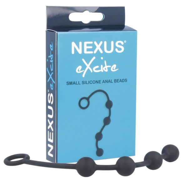 Nexus Excite - 4-helmeline anaaldildo - must (väike)