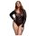 BACI pluussuuruses pikkade varrukatega pitsbody - must (XL-XXL)