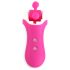 FEELZTOYS Clitella - akuvibratsioon pöörlemise ja oraaltoiminguga (roosa)