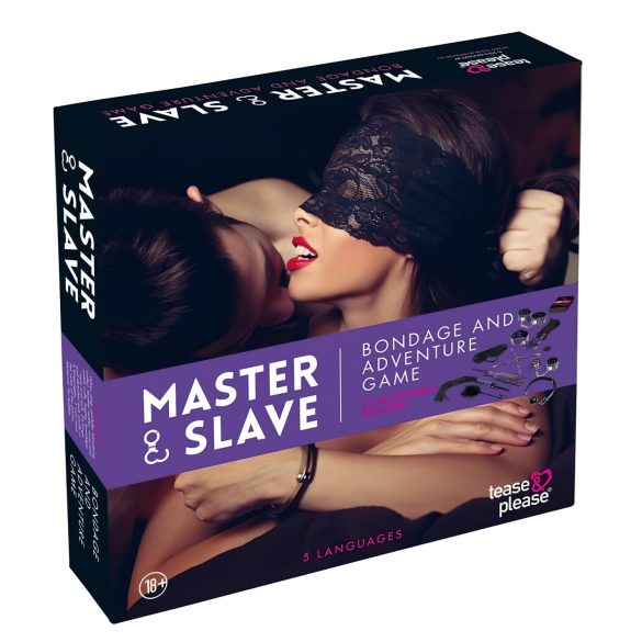 Master & Slave - BDSM sidumismängude komplekt - lilla-must