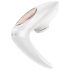 Satisfyer Pro 4 Couples - akuga õhuimpulssiga paarivibraator (valge)