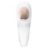 Satisfyer Pro 4 Couples - akuga õhuimpulssiga paarivibraator (valge)