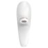 Satisfyer Pro 4 Couples - akuga õhuimpulssiga paarivibraator (valge)