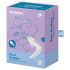 Satisfyer Pro 4 Couples - akuga õhuimpulssiga paarivibraator (valge)