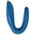 Satisfyer Double Whale - 2-mootoriga paarivibraator (sinine)