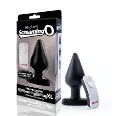 Screaming Plug XL - anaalsekstimulaator vibraatoriga - must
