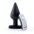 Screaming Plug XL - anaaldildo vibreeriv (must)