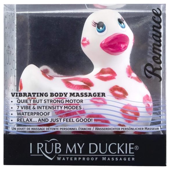 My Duckie Romance 2.0 - veekindel kliitorivibraator - valge-roosa