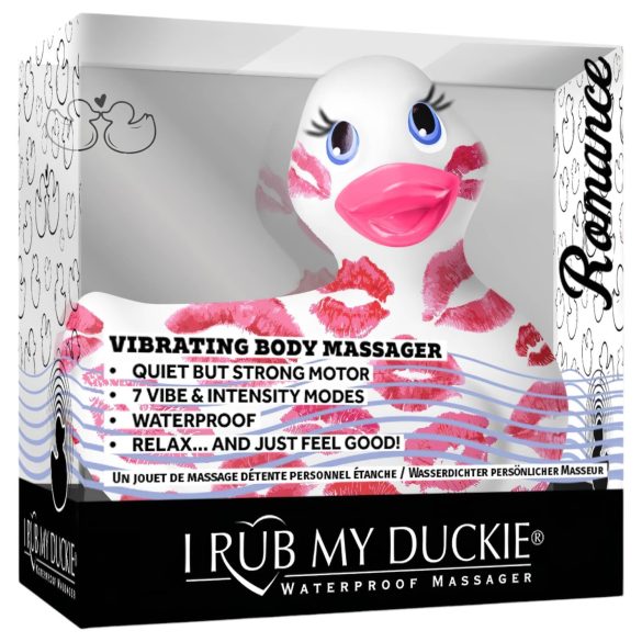 My Duckie Romance 2.0 - veekindel kliitorivibraator - valge-roosa