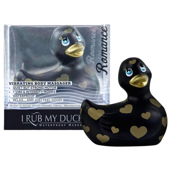 My Duckie Romance 2.0 - kliitori vibreerija (must-kuldne)