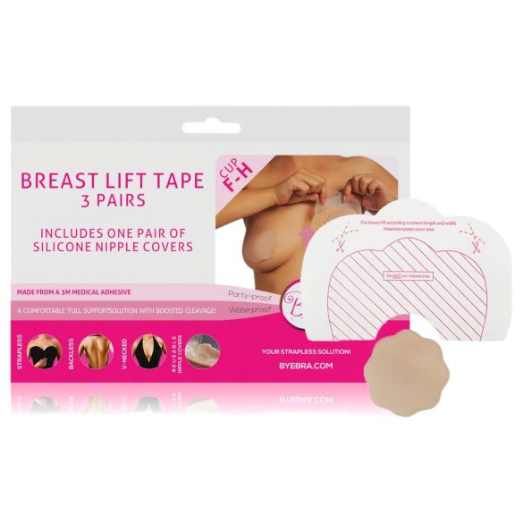 Bye Bra nähtamatu rinnahoidja - nude (3 paari)