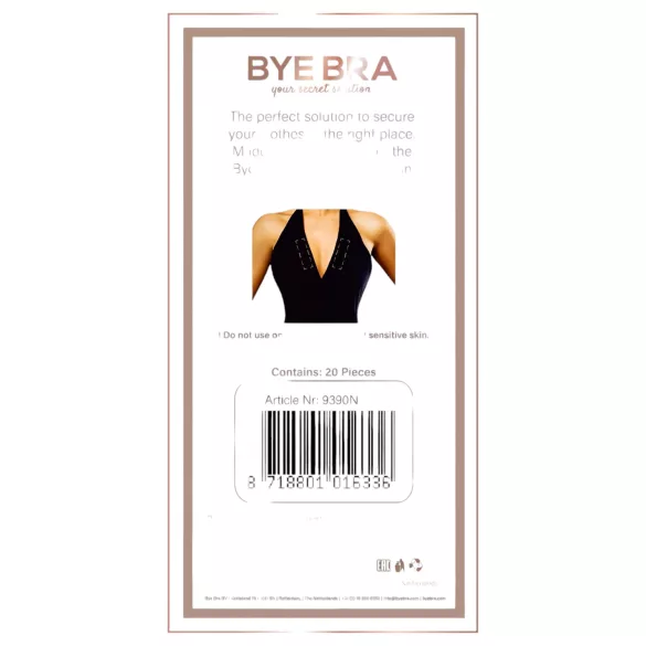 Bye Bra - kahepoolsed riiete kinnitusteibid - 20 tk
