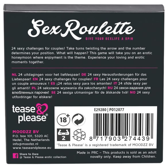 Sex Roulette Love & Married - erootiline lauamäng - 10 keelt