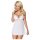 Obsessive 810-BAB-2 - pitsiline babydoll ja stringid (valge)