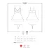 Obsessive - pitsist babydoll ja stringid - valge