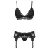 Obsessive - naiste pesukomplekt - pitsist - must
