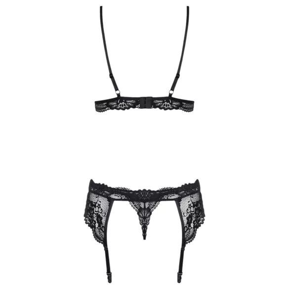 Obsessive - naiste pesukomplekt - pitsist - must