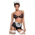 Obsessive Maidme - seksikas teenijanna kostüümikomplekt - 6 osa - L/XL