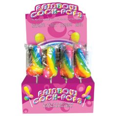   Rainbow Cock Pop - peenise pulgakomm (85g) - puuviljamaitsega