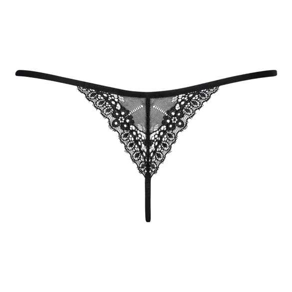 Obsessive Intensa - rihmadega pitsist stringid - must - L/XL