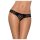 Obsessive Miamor - kividega avatud naiste pitsist stringid (must) - XXL