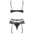 Obsessive Heartina - pesu komplekt (must) - L/XL
