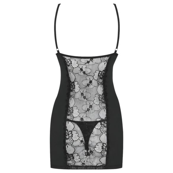 Obsessive Heartina - öösärk ja stringid - must - L/XL