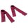 S&M - satiinist sidumiskomplekt - punane - 2-osaline