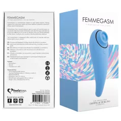 FeelzToys - kliitorivibraator 2in1, laetav, sinine