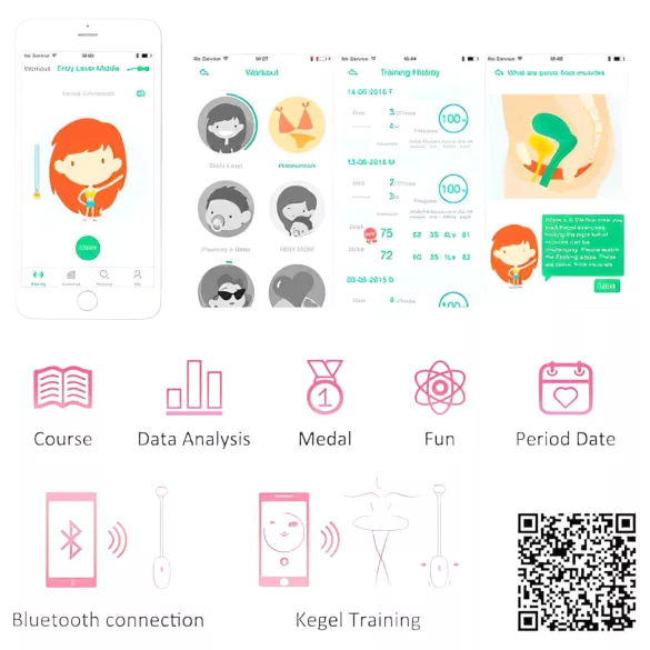 Magic Motion Kegel Coach - vibreeriv geiša­kuul (roosa)