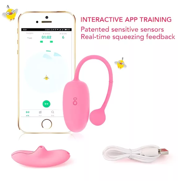 Magic Motion Kegel Coach - vibreeriv geiša­kuul (roosa)